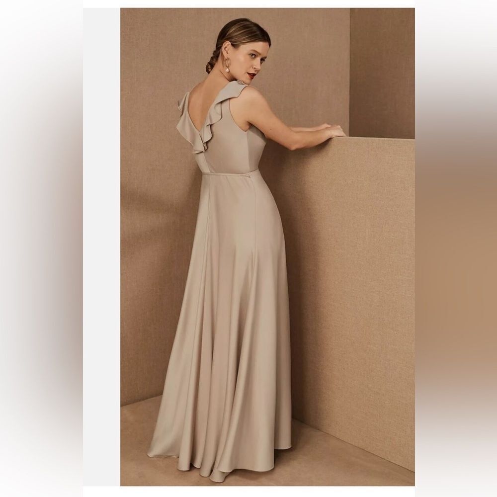 Anthropologie BHLDN Tansy Satin Maxi Dress Size U.S. 12 - Picture 3 of 8